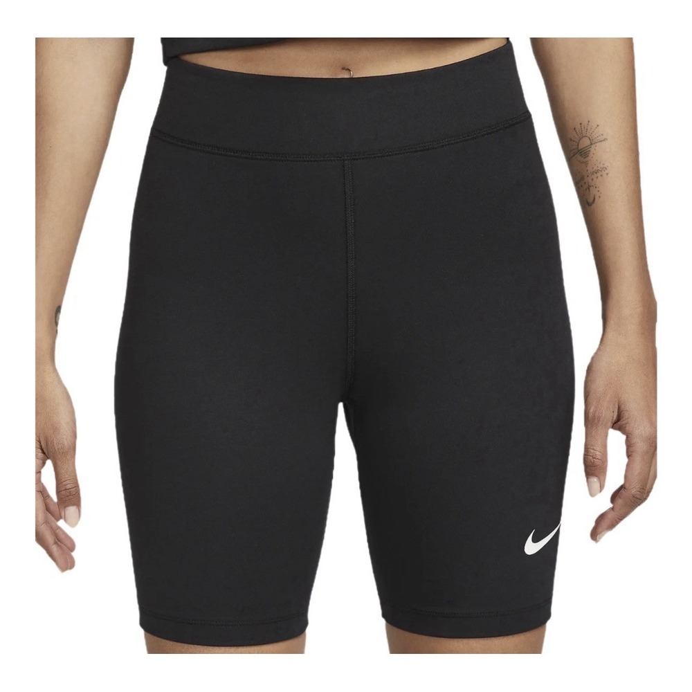 NEW Nike Sportswear Classic Women's High-Waisted 8" Biker Shorts Black Medium